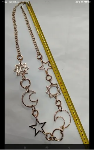 Collana Max Mara con luna, stelle e sole