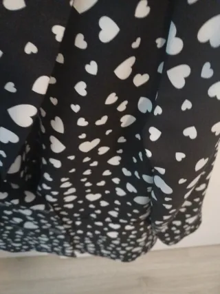 Blazer donna con cuori bianco/nero