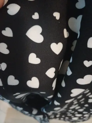 Blazer donna con cuori bianco/nero