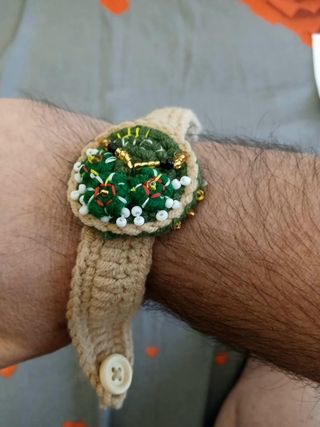 Bracciale artigianale stile orologio