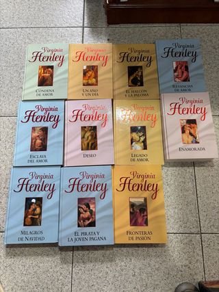 Lote 11 libros Romance virginia henley