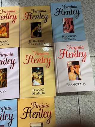 Lote 11 libros Romance virginia henley