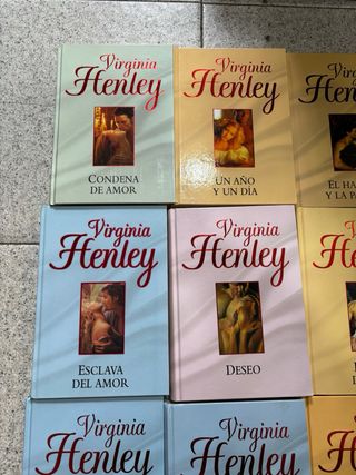 Lote 11 libros Romance virginia henley