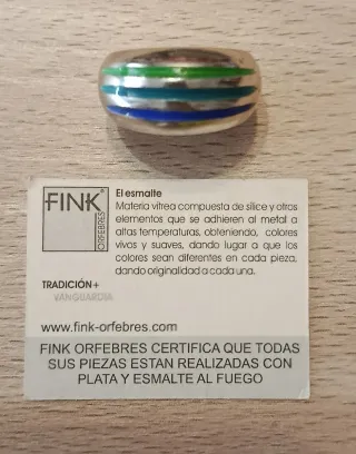 Sortija Fink Orfebres Plata.