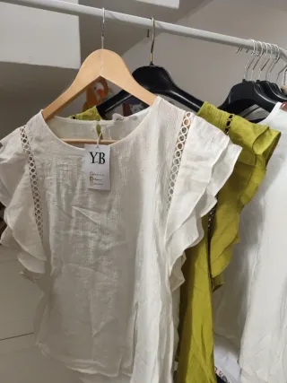 Blusón YB blanco con detalles