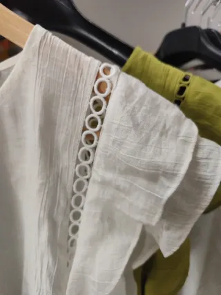 Blusón YB blanco con detalles