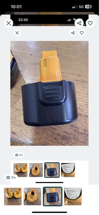 Bateria DeWalt DE9061 9.6V 4800mAh