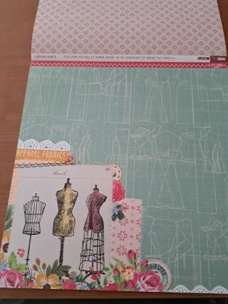 Colección de papeles para scrapbooking