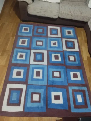 Alfombra geométrica 185x133 cm