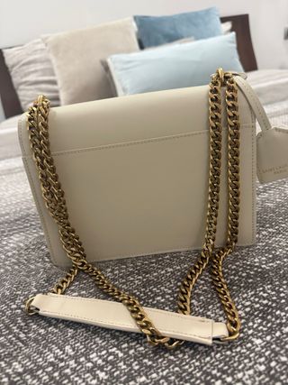 Borsa Saint Laurent Beige Oro, indosstaa pochissim