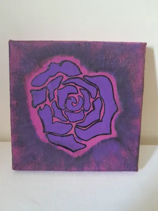 Quadro Pop Art Rosa Viola Originale