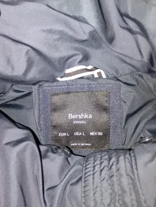 Abrigo acolchado azul marino oscuro T.L