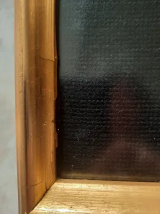 Cuadro medio punto pastor alemán