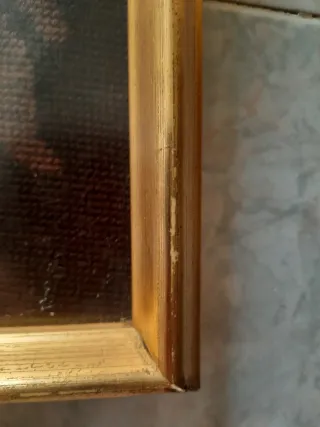 Cuadro medio punto pastor alemán