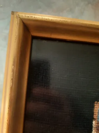 Cuadro medio punto pastor alemán