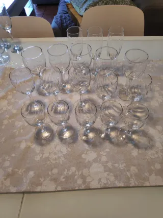 Copas de cristal elegantes
