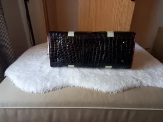 Borsa tipo Hermes scintillante a 3 tonalità