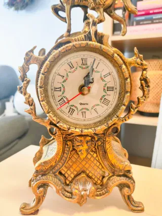 Reloj de Sobremesa Vintage Estilo Rococó/Clásico