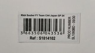 Solido 1:18 Kick Sauber F1 C44 Bottas Japão 2024