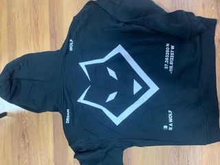 Sudadera Dream Wolf Negra Talla S