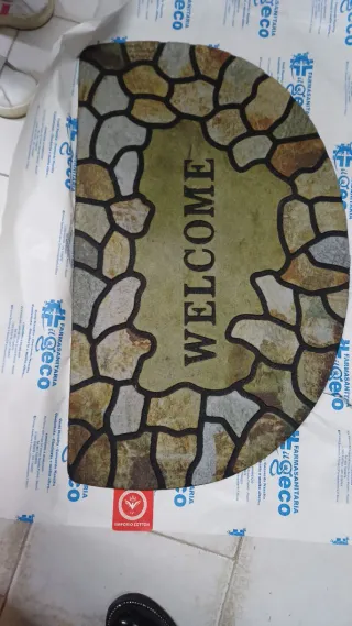 Zerbino Welcome effetto pietra