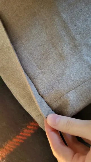 Pantalón Massimo Dutti Pinzas Beige Mujer