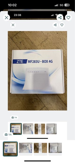 Router ZTE MF283U-BOX 4G Novo