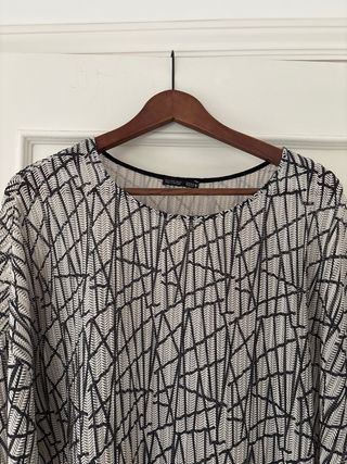 Camisa Zara collection Diseño Geométrico