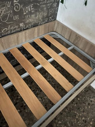 Cama individual 90cm con somier