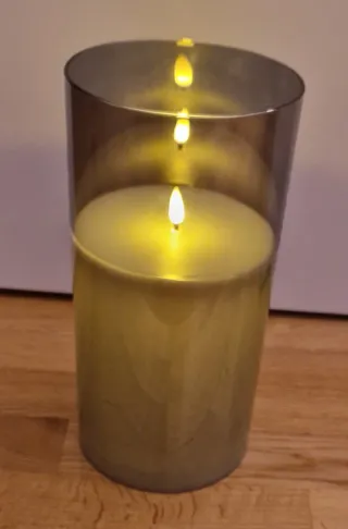 Vela grande de cristal artificial