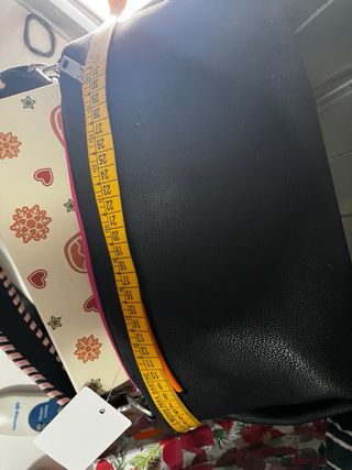 Bolso Desigual Negro y Rosa