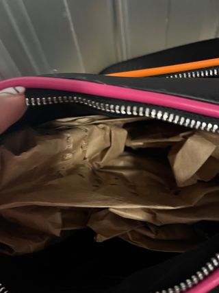 Bolso Desigual Negro y Rosa