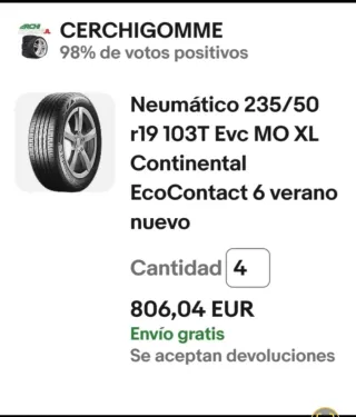 Neumá Continental EcoContact 6 MO 235/50/R19 103T