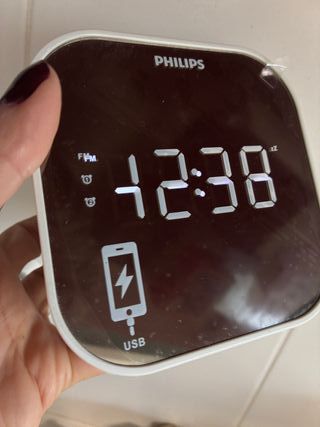Radio Despertador Philips Espejo