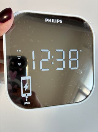 Radio Despertador Philips Espejo