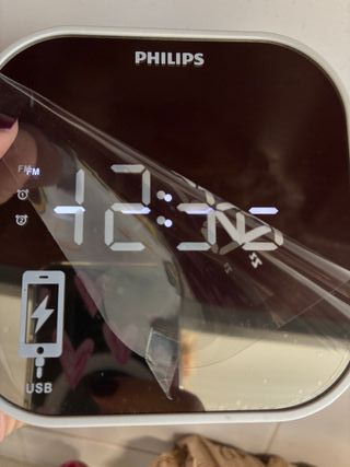 Radio Despertador Philips Espejo