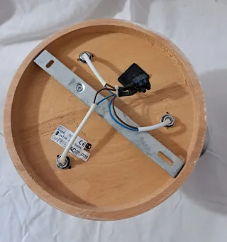 Applique soffitto metallo e legno