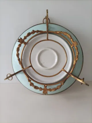 Bandeja de porcelana antigua decorada