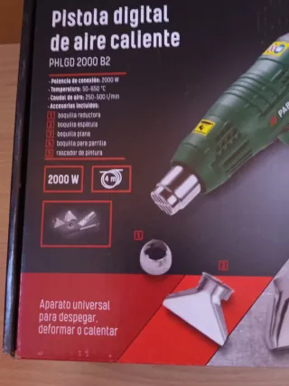 Pistola Aire Caliente Digital Parkside