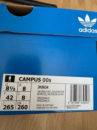 Adidas Campus Zapatillas Rojo y Amarillo