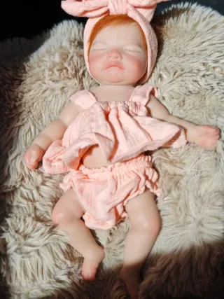 Muñeca Reborn Silicona Flexible 25cm