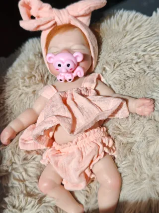 Muñeca Reborn Silicona Flexible 25cm