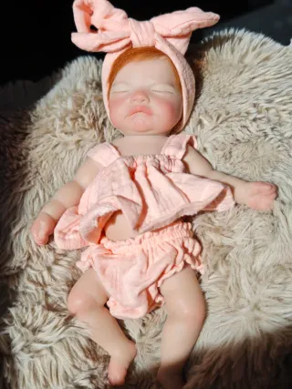 Muñeca Reborn Silicona Flexible 25cm