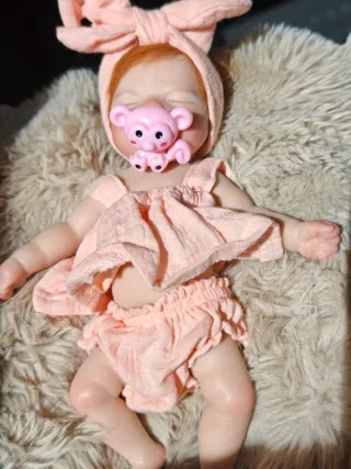 Muñeca Reborn Silicona Flexible 25cm