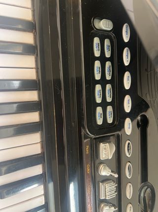 Piano de juguete infantil negro