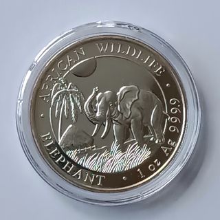 Moneda Plata Elefante Somalia 2017 1oz
