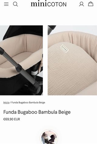 Funda Bugaboo Bambula Beige Minicoton