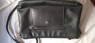 Bolso Desigual Negro Cadena Dorado