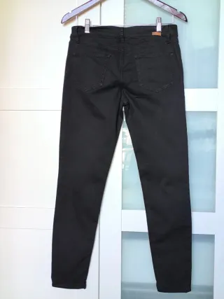 Massimo Dutti Jeans Skinny Fit Mujer Negros
