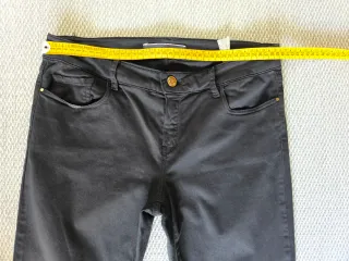 Massimo Dutti Jeans Skinny Fit Mujer Negros